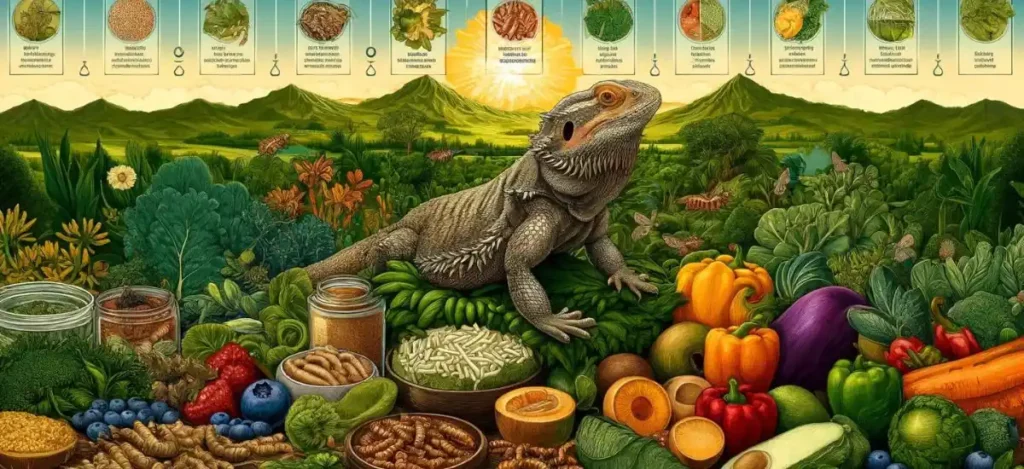 bearded dragon food chart